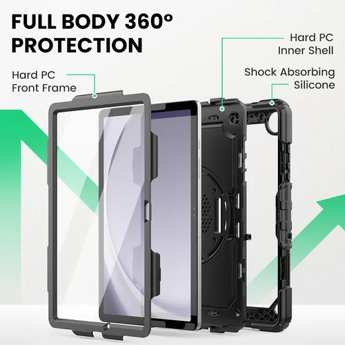 Miniatura 5 de SEYMAC Funda para Samsung Galaxy Tab A9+/ A9 Plus Funda de 11 pulgadas 2023 (SM-X210/X216/X218), de servicio pesado resistente a prueba de golpes