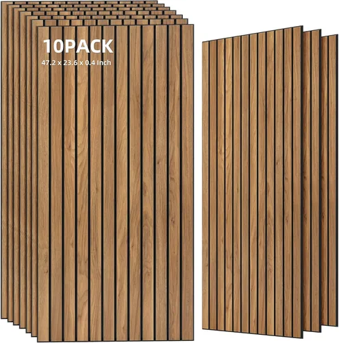 Miniatura 39 de Paquete de 10 paneles acústicos grandes, paneles de espuma insonorizante de 48 x 24 x 0.4 pulgadas para paredes, paneles premium de amortiguación