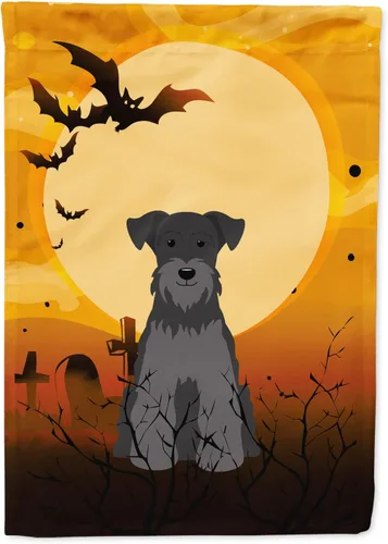 Miniatura 176 de Caroline's Treasures BB4307GF - Bandera de Halloween Airedale para jardín, bandera decorativa para patio exterior, obras de arte de patio, macizos