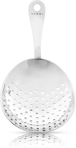 Miniatura 13 de Viski Julep - Colador de cóctel de acero inoxidable, herramientas de barra, cuchara de bebidas para camareros y mixólogos, uso doméstico o Negro