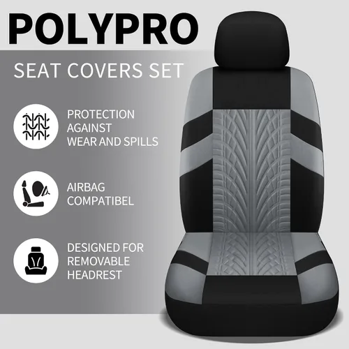 Miniatura 2 de Pariitadin - Juego de fundas de asiento de coche delanteras, fundas de asiento lavables y transpirables para coches, fundas de interior de coche
