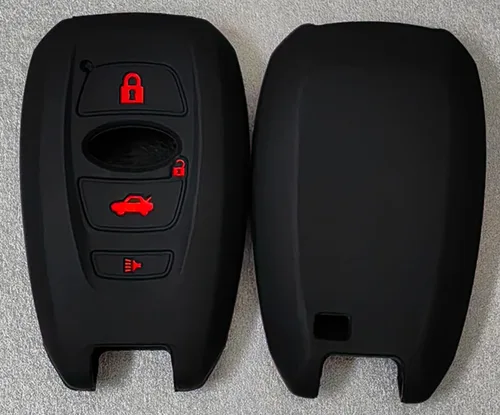 Miniatura 2 de REPROTECTING Funda de goma de silicona para llavero compatible con Subaru Ascent BRZ Crosstrek Forester Impreza Legacy Outback WRX WRX STI XV