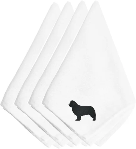 Miniatura 14 de Caroline's Treasures BB3448NPKE Affenpinscher - Juego de 4 servilletas bordadas, lavables, suaves, duraderas, servilletas de mesa para hotel