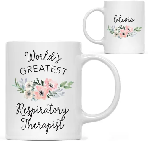 Miniatura 28 de Andaz Press Taza de café personalizada de 11 onzas, taza ejecutiva de relaciones públicas más grande del mundo, flor de anémona rosa, 1 paquete