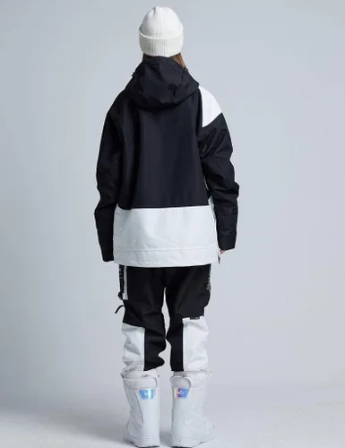Miniatura 33 de RIUIYELE Traje de esquí para mujer, chaqueta y pantalones de snowboard para deportes al aire libre, traje de nieve con aislamiento impermeable