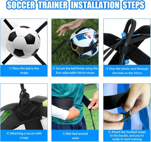 Miniatura 7 de Equipo de entrenamiento de fútbol, tapete de entrenamiento de fútbol de 35 x 24 pulgadas, tapete de entrenamiento de pasos de fútbol para juego