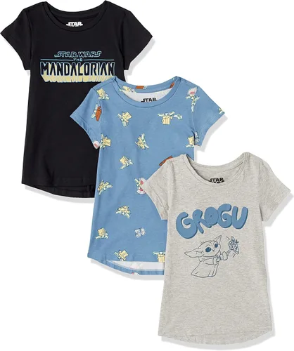 Tienda Essentials Camisetas tipo túnica de manga corta para niñas y niños pequeños, paquete de 3