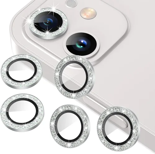 Miniatura 43 de AGVEE Paquete de 6 protectores de lente de cámara para iPhone 14 Pro de 6.1 pulgadas/14 Pro Max de 6.7 pulgadas, con diamantes brillantes y anillo