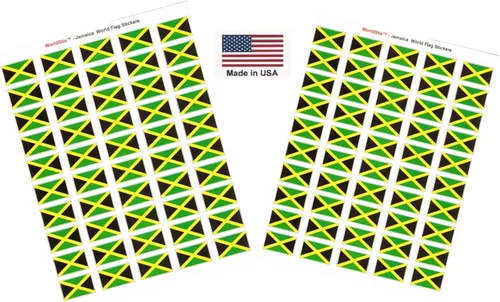 Miniatura 201 de 100 calcomanías de la bandera de Alaska; 1.5" x 1" hechas en Estados Unidos, calcomanías autoadhesivas de la bandera del estado para álbumes