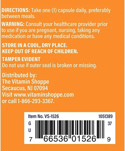 Miniatura 3 de The Vitamin Shoppe Acetil-L-Carnitina 500mg – Apoya la función saludable del cerebro y la memoria, promueve la producción de energía – Carnipure™