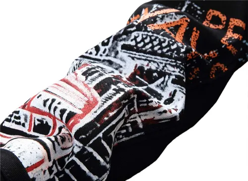 Miniatura 4 de Baylvn - Pantalones de mezclilla entallados y estampados para hombre con corte recto