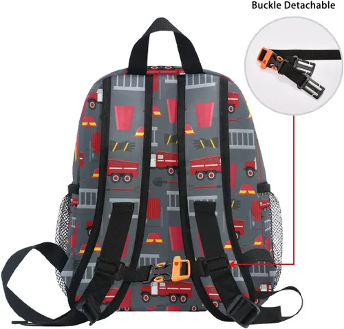 Miniatura 5 de Mochilas personalizadas para niños, Camión de bomberos, Mochilas Daypack