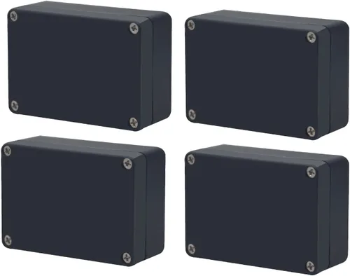 Miniatura 33 de Caja de proyecto IP65 Caja de conexiones impermeable ABS cajas eléctricas negras para bricolaje, Estuche electrónico para proyectos de energía, Caja