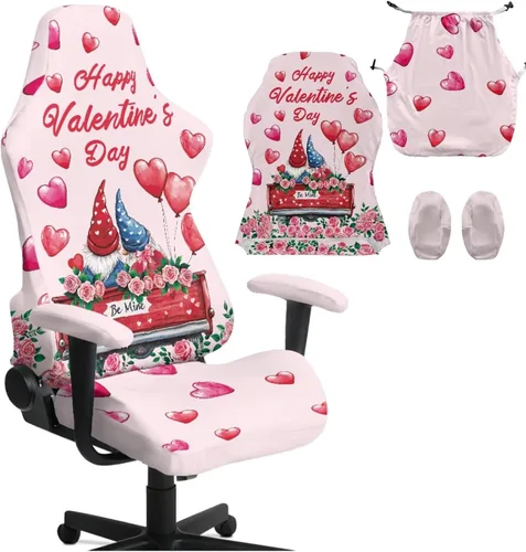 Miniatura 20 de Heart Gaming Chair Cover for Desk Chair Stretchy Armrest Covers Washable Ergonomic Office Seat Cover Dustproof Gaming Chairs Easy to Fit Home Office