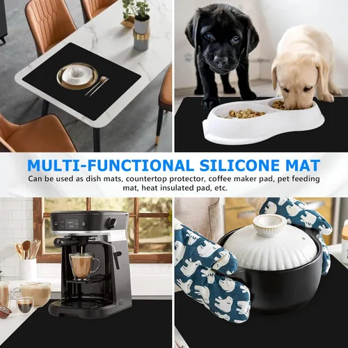 Miniatura 5 de Tapete multiusos de gran tamaño, de silicona, para manualidades, joyas, moldes de fundición, protector de encimera, mantel individual