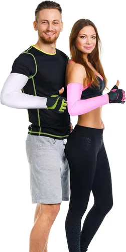 Miniatura 6 de Bememo Unisex UV Protection Sleeves Long Arm Sleeves for Women Cooling Arm Cover for Outdoor(Black,12 Pairs)