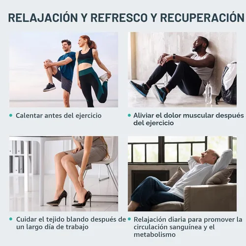 Miniatura 6 de QUINEAR Sistema de recuperación de compresión de aire, dispositivo secuencial para terapia de masaje, botas de recuperación de pies y piernas