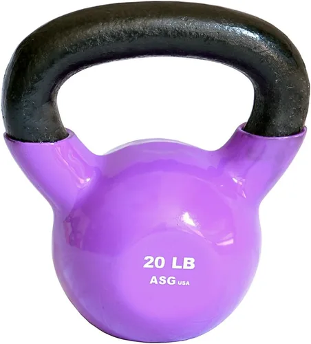 Miniatura 7 de Ader Vinyl Kettlebell Choice de 5,8,10,12,15,18,20,25-50 libras