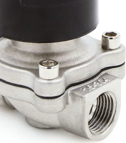 Miniatura 6 de U.S. Solid 1" válvula electromagnética eléctrica de latón 110V CA normalmente cerrada aire no potable aceite de agua diesel