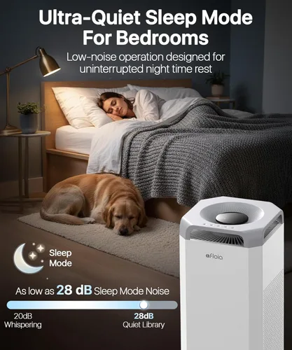 Miniatura 7 de Afloia Humidificador para habitación grande - Humidificador evaporativo 2 en 1 sin niebla y purificador de aire en un combo para el hogar con tanque