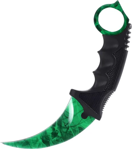 TOPOINT Cuchillo Karambit, cuchillo de hoja fija de acero inoxidable con funda y cuchillo de cordón CS-GO para caza, campamento y supervivencia en