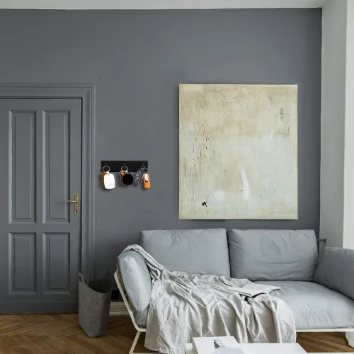 Miniatura 6 de Picowe Soporte para llaves decorativo de pared, ganchos adhesivos de acero inoxidable, organizador de llaves para pared, gancho para toallas