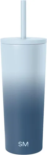 Miniatura 45 de Simple Modern- Vaso con aislamiento, c/tapa y pajilla Taza de viaje Botella de agua de ac. inox. reutilizable Unisex Colecc. Classic 24 oz