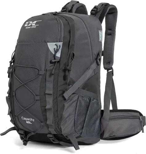 Diamond Candy Mochila de Senderismo Impermeable para Hombres y Mujeres, Mochila Ligera de Día para Viajes y Campamento | Waterproof Gris