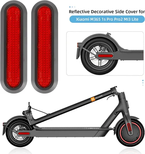 Miniatura 3 de Scooter Reflectante Cubierta lateral decorativa Accesorios Scooter 4 unids Cubierta lateral de rueda delantera y trasera Modificación Set Scooter