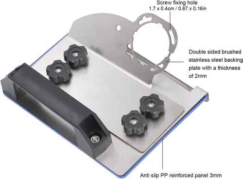 Miniatura 6 de Herramienta de biselado de azulejos para corte en ángulo de 45 grados, acero inoxidable y plástico, compatibilidad universal con amoladora angular