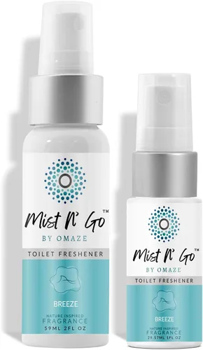 Miniatura 8 de Mist N' Go by Omaze - Aerosol de Baño de Viaje para Inodoro Eliminador de Olores - Aerosol de Inodoro de Viaje para Ambientador de Aire de Baño