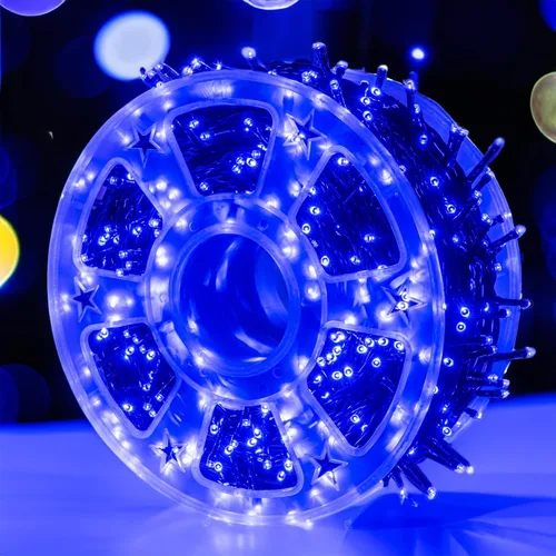 Miniatura 7 de Dazzle Bright - Guirnalda de luces de Navidad para exteriores, 1000 luces LED de 328 pies, enchufe de luz de hada con control remoto, 8 modos