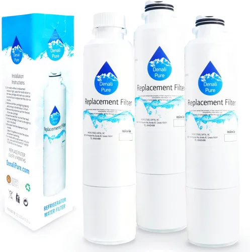 Miniatura 2 de Paquete de 3 filtros de agua de repuesto para refrigerador Samsung RF32FMQDBSR - Compatible con Samsung DA29-00020B, DA29-00020A, cartucho de filtro
