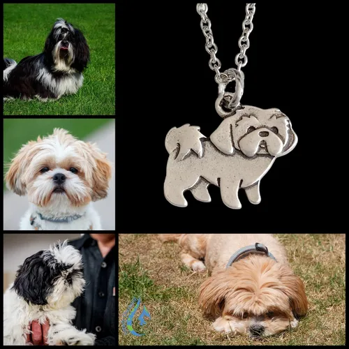 Miniatura 2 de Lhasa Apso Shih Tzu - Collar para perro – Cadena de acero inoxidable soldada ajustable – Regalo de condolencias por pérdida de mascotas