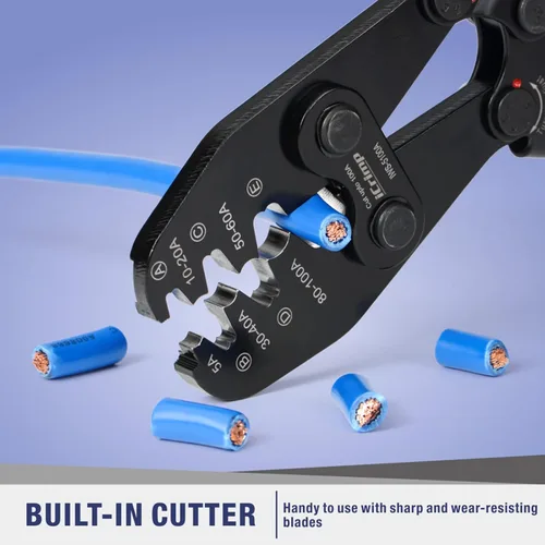 Miniatura 6 de Herramienta de engarzado de terminales de cable de batería iCrimp para lengüeta de barril abierto, terminales de batería OEM libres de plomo