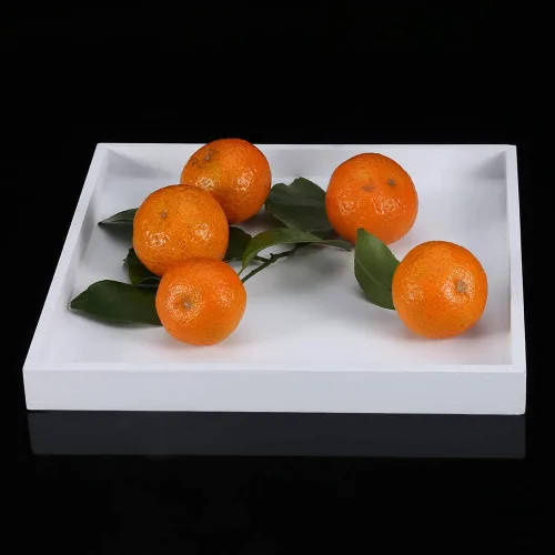 Miniatura 6 de Bandeja de madera para servir, bandeja de madera para servir vintage, bandeja para desayuno, mesa de café, bandeja para servir frutas, dulces