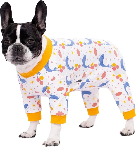 Miniatura 9 de Traje de recuperación quirúrgica para perros pequeños, mameluco para cirugía hembras, pijamas para perros pequeños, pijama de manga larga, vendajes