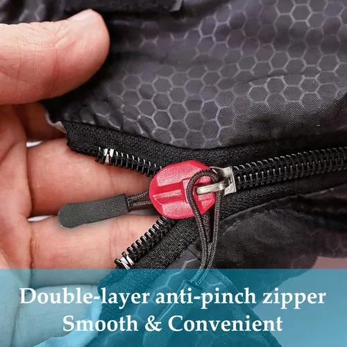 Miniatura 3 de Versión mejorada de tamaño XL del saco de dormir para acampar 4 estaciones, cálido y fresco, peso más ligero, adultos y niños pueden utilizar bolsa