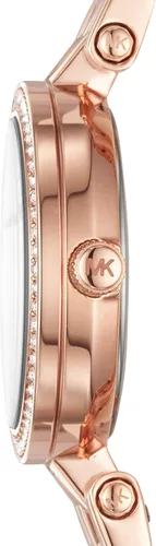 Miniatura 3 de Michael Kors Darci - Reloj de pulsera de cuarzo de tres agujas con bisel de cristal para mujer