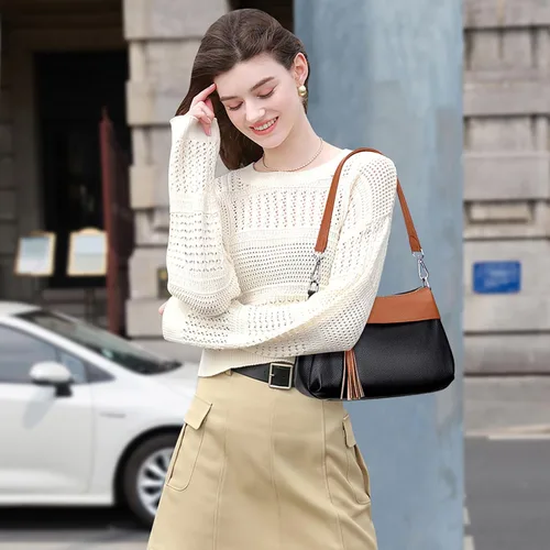 Miniatura 3 de Over Earth Bolsos de cuero para mujer, bolso de hombro pequeño Hobo para mujer