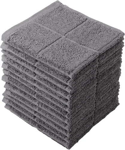 Miniatura 10 de Glynniss Trapos azules de cocina altamente absorbentes, color azul marino, 100% algodón, para lavar platos, limpieza (12 unidades, azul)