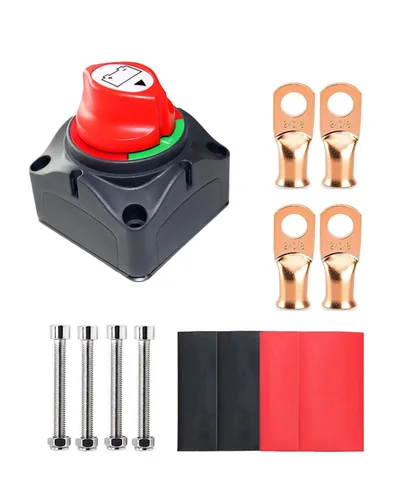 Miniatura 8 de Interruptor maestro de desconexión de batería, 12 V-48 V, impermeable, interruptor de apagado de encendido y apagado, 275 amperios de alta corriente
