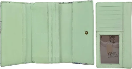 Miniatura 4 de Anna by Anuschka Cartera de embrague pintada a mano de cuero genuino para mujer