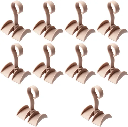Miniatura 6 de 2 ganchos giratorios para cinturón de 360 grados, con 4 ganchos para secar toallas, brasieres, ropa, guantes, ropa de plástico, colgador de secado