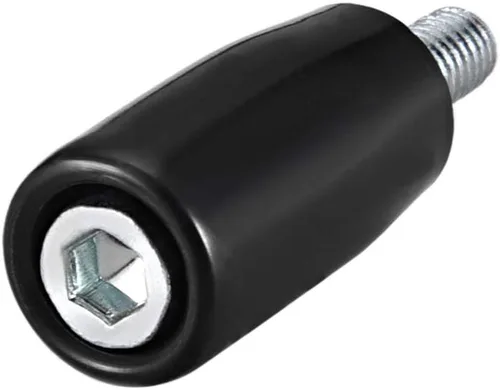 Miniatura 2 de uxcell Vástago roscado macho giratorio de la manija M5 de la máquina del volante para la fresadora
