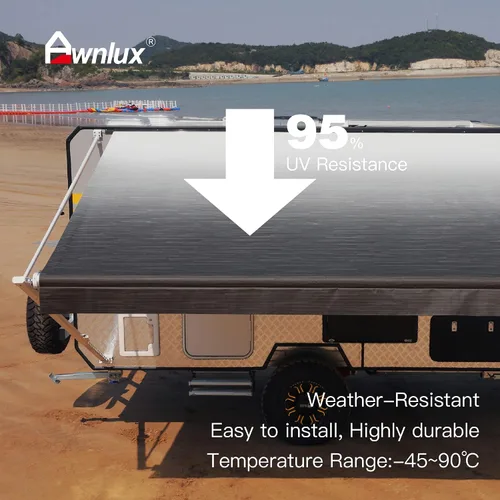 Miniatura 2 de AWNLUX Toldo de repuesto de tela de vinilo impermeable para toldos, camping, tela de ajuste universal, protección solar, protección UV, toldo