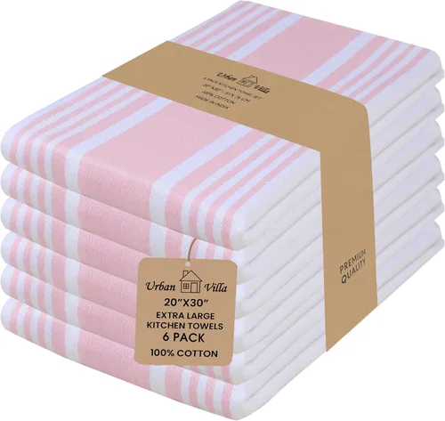 Miniatura 87 de Urban Villa Toallas de cocina 100% algodón, paquete de 6, altamente absorbentes, de secado rápido, súper suaves, de primera calidad, para cocina
