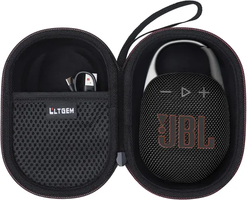 Miniatura 13 de LTGEM - Funda compatible con altavoz Bluetooth JBL Clip 4/5 Ultra portátil, impermeable, a prueba de polvo, color azul