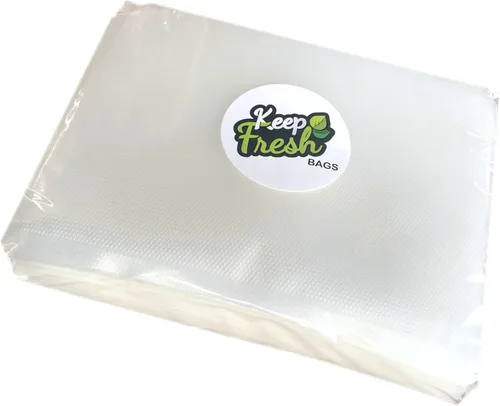 Keep Fresh - Bolsas selladoras al vacío de 8 x 10 pulgadas, tamaño de cuarto de galón, 3.5 mil en relieve, almacenamiento de alimentos, cocción al