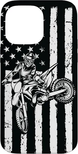 Miniatura 21 de Funda de motocross con bandera de Estados Unidos para iPhone 17